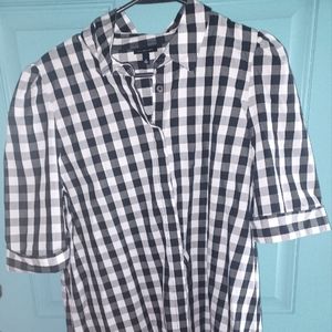 Who What Wear Gingham Top Size Large NWOT
